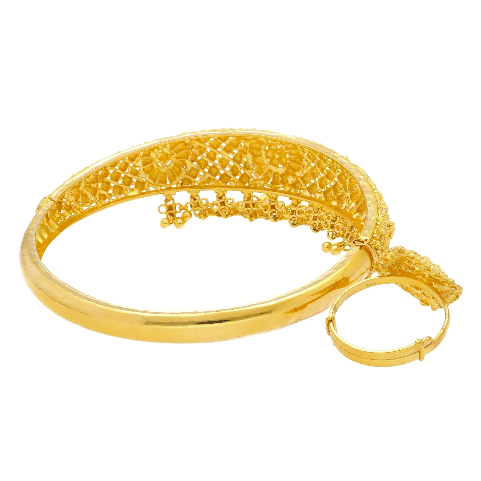 22K Yellow Gold Hand Bangle (56.8gm)